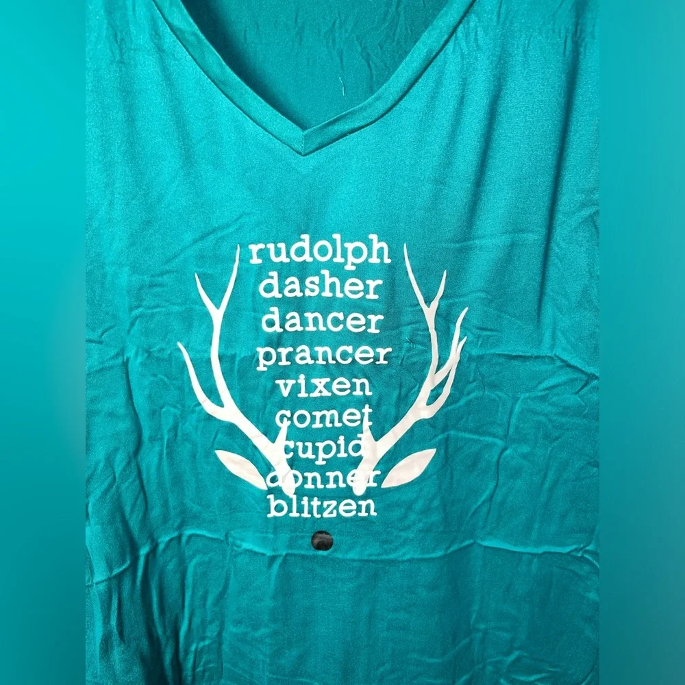 Hello Mello‎ Women's HOLIDAY SLEEP SHIRT Size L/XL